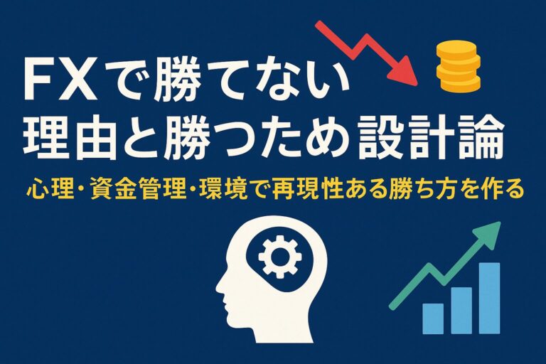 FXで勝てない理由と勝つための設計論｜心理・資金管理・環境で再現性ある勝ち方を作る