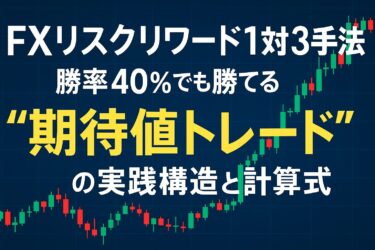 FXリスクリワード1対3手法|勝率40%でも勝てる期待値トレードの実践構造と計算式